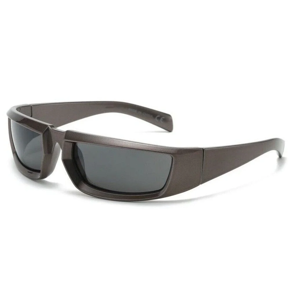 Sunglasses Gray Frame Sports Small Black Lens Driving Outdoor Style Gafas Lentes